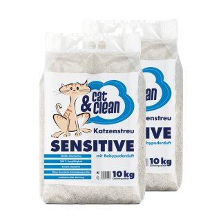 Cat&Clean® Sensitive mit Babypuderduft (20kg)
