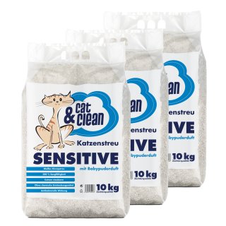 Cat&Clean® Sensitive mit Babypuderduft (30kg)